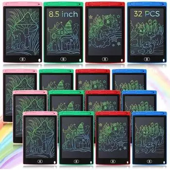 1 шт., ЖК-доска для рисования, доска для рисования, электронная игрушка, 8,5 дюйма, красочная доска для рисования, ЖК-дисплей, стираемая доска для рисования, можно использовать доска для письма 1 unit красный