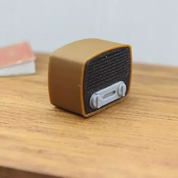 1 шт. зимний подарок 1/12 кукольный домик миниатюрные аксессуары ретро радио моделирование спальня украшения модель игрушки