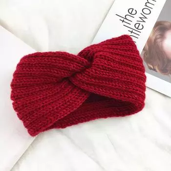 1 шт. Зимняя повязка на голову для женщин, вязаные шерстяные повязки на голову, новый хлопковый головной убор, эластичная повязка для волос, аксессуары для волос для девочек
