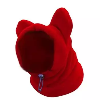 1 шт. Зимняя шапка для домашних животных, одежда для холодной погоды, термошапка, наушники для собак, подходят для средних и крупных собак, кошек и щенков, шапки для собак, подарки для домашних животных S красный