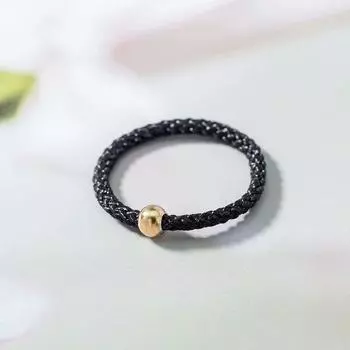 1 шт. Золотая бусина, регулируемая веревка для плетения, открытые подарки, маленькое ювелирное кольцо из сплава красный