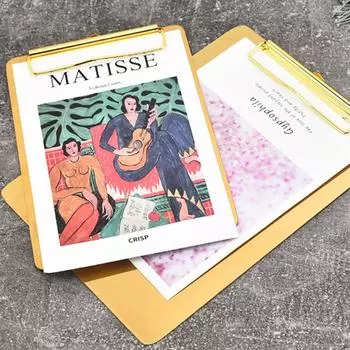 1 шт. Золотая доска для записей с зажимом в скандинавском стиле А4, металлический блокнот, клипборд, зажим для заказа в ресторане