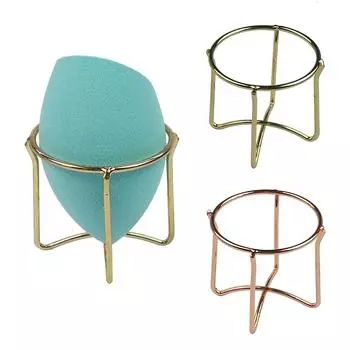 1 шт. Золотая подставка для макияжа Beauty Egg, держатель для спонжа, пуховка для макияжа, блендер, подставка для хранения, подставка для сушки спонжа