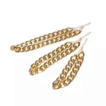 1 шт. золотая регулируемая цепочка для собак и кошек, золотое ожерелье для собак, котят, аксессуары для домашних животных S