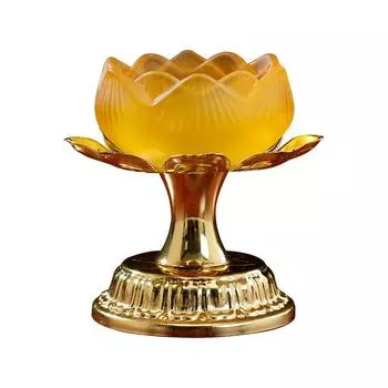 1 шт. Золотой лотос подсвечник для свечей чайный стол центральные украшения в форме цветка 3 Inch