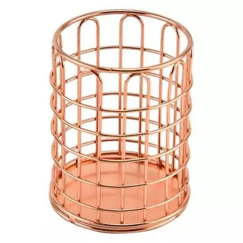 1 шт. Золотой металлический держатель для ручек для стола, стакан для кистей для макияжа, подставки для карандашей и органайзер для дома и офиса