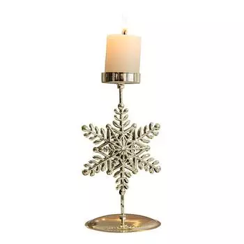 1 шт. Золотой рождественский подсвечник из кованого железа, подсвечник, украшение для новогоднего стола