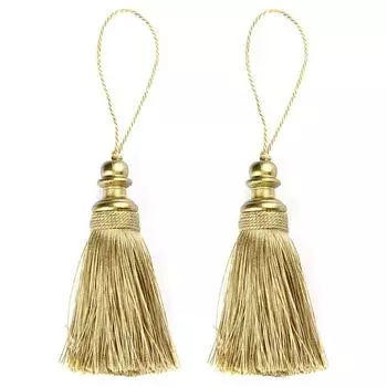 1 шт., золотые кисточки, подвесная веревка, шелковая бахрома, декор для занавесок, аксессуары для дома, украшения для гостиной, сделай сам, декоративные белый/зелёный