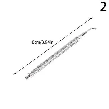 1 шт. зонд для акупунктурных точек из нержавеющей стали, ручка для аурикулярных точек, косметическая игла для массажа рефлекторных зон уха, обнаружение медицинских игл