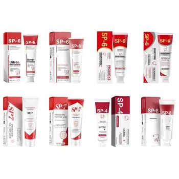 1 шт. зубная паста с пробиотиками для глубокого очищения, удаления зубных пятен и неприятного запаха изо рта, отбеливания зубов, защиты десен, ежедневного использования, со вкусом свежей мяты One Size