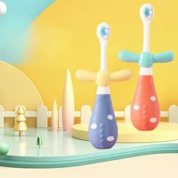 1 шт. зубная щетка для детей, милая мягкая защита зубов, детская зубная щетка для чистки полости рта, ручная детская зубная щетка для детей от 1 до 6 лет синий