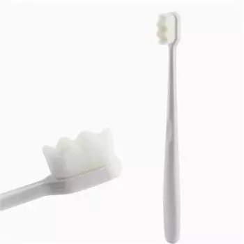 1 шт., зубная щетка с мягкой щетиной для беременных и малышей, ультратонкая мягкая зубная щетка, детская зубная щетка Flat head белый