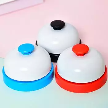 1 шт., звонок-звонок с гладкой поверхностью, портативный, ручной, нержавеющая сталь, для дрессировки собак и птиц, товары для животных чёрный