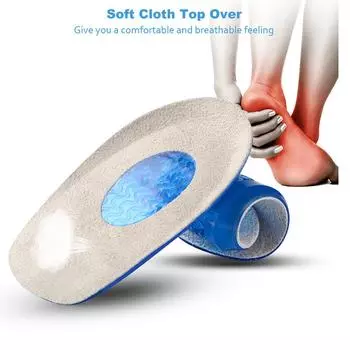 1 силиконовый гель для пятки, подошвы, снимающие боль в ногах, протекторы для поддержки шпор, подкладка для обуви, уход за ногами, массажные вставки, стельки S Size