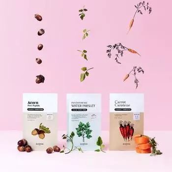 1 Skinfood mask sheet, choose 1 out of 3 types,Korean mask pack [Moisture soothing] Carrot mask sheet