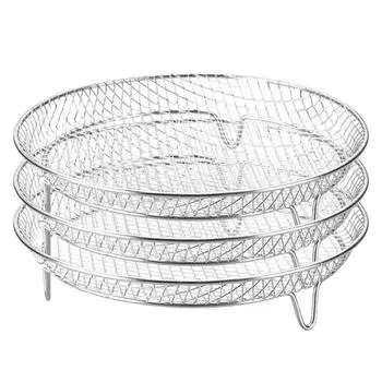 1-слойная/3-слойная фритюрница из нержавеющей стали, решетка для сушки овощей, мяса, корзина для слива масла, стойка для жареной курицы, стеллаж для укладки