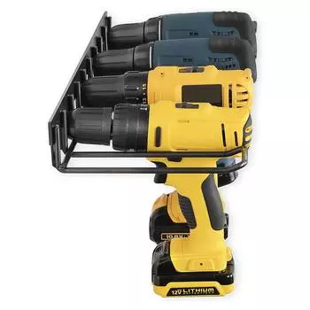 1-слойная полка для инструментов с 4 слотами, органайзер для инструментов, органайзер для хранения электроинструментов, настенный держатель для инструментов 1 Layer