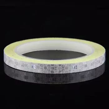 1 см * 8 м наклейки для велосипеда светоотражающая лента велосипедная флуоресцентная светоотражающая полоса клейкая лента для велосипеда предупреждение безопасность велосипедные аксессуары белый