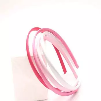 1 см толстая пластиковая повязка на голову, тканевая обертка, повязка на голову цвета радуги, DIY фиксатор для волос, 5 шт., аксессуары для головного убора 1*36cm белый