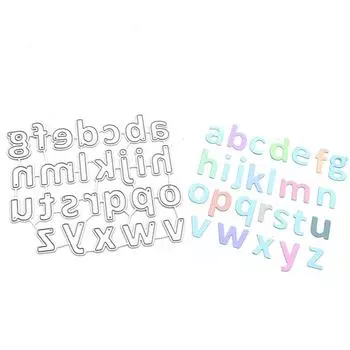 1 см высота буквы алфавита цифры скрапбукинг штампы горячие DIY бумага подарочные карты изготовление металлическое ремесло One Size серый