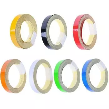 1 см x 5 метров светоотражающая рулонная лента для автомобиля, грузовика, предупреждающая о безопасности, украшение, наклейка, декор Orange