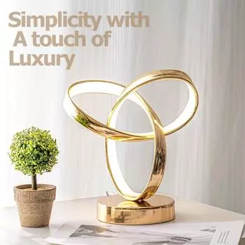 1 спальня прикроватная лампа, ночник с питанием от USB, трехцветный, неограниченная регулировка яркости, настенный книжный шкаф, декоративный светильник золотистый