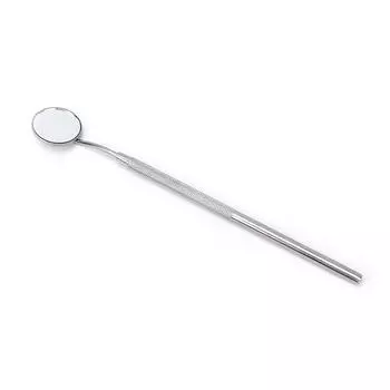 1 Стоматологическое зеркало для стоматолога, ручка из нержавеющей стали, инструмент для чистки зубов, осмотр серебряный
