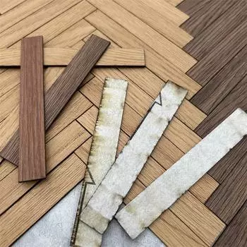 1 сумка 1:12 кукольных домиков Миниатюрный коллаж Модель пола Напольное покрытие Шпон Обои для пола Гостиная Столовая Декор Игрушка