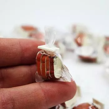 1 сумка 1:12 кукольных миниатюрных хлебных тостов, мини-модель еды, кухонный декор, игрушка, аксессуары для кукольного дома one size