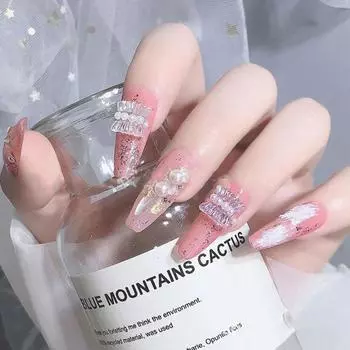 1 сумка для ногтей, сверкающее шоу, уникальные 4 стиля, превосходные 3D-маникюрные украшения, инструменты для самостоятельного изготовления художественных украшений C