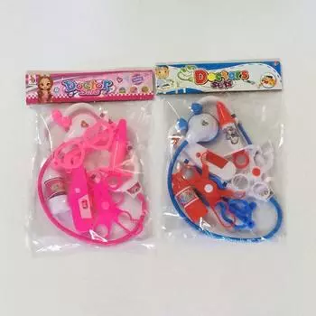 1 сумка, модель шприца, набор для ролевых врачей, ранние развивающие игрушки, игра для родителей и детей, пластиковый синий/розовый стетоскоп, игрушка для детей