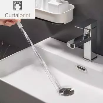 1 супер длинная щетка для дноуглубительных работ в ванной комнате, щетка для чистки канализации, раковины, гибкая щетка для очистки слива, инструмент для удаления засоров 45cm 1pcs