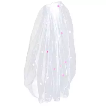 1 свадебная вуаль, белое пластиковое пюре, девичник для невесты, девичник, вечеринка