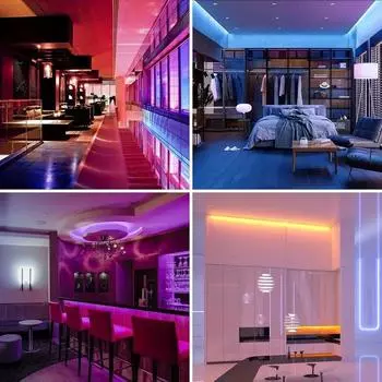 1 светодиодная лента, подходит для спальни, украшения дома, музыкальная синхронизация света, подходит для вечеринок в комнате, праздничного декора 1m