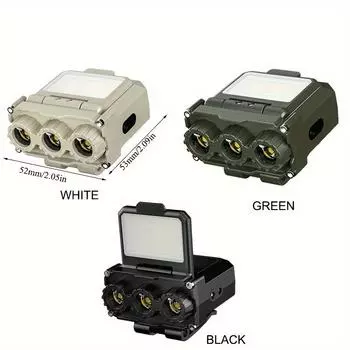 1 светодиодный налобный фонарь, перезаряжаемый фонарь-клипса для шляпы с волновой индукцией, 5 режимов освещения, подходит для освещения кемпинга на открытом воздухе белый