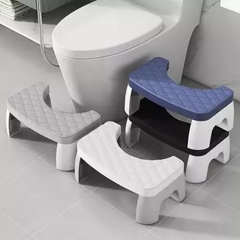 1 thick anti slip stool pad, footstool, household bathroom, adult squatting toilet, toilet footstool waterproof squatting toilet серый