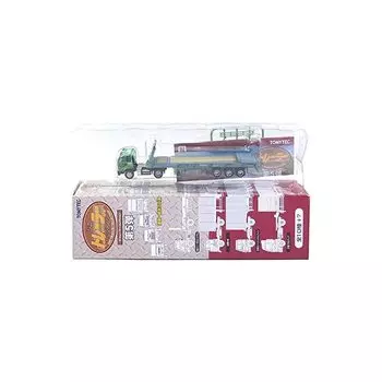 [1] tomy tech 1/150 The Trailer Collection 5th edition international container transport nissan Diesel Big Thumb mid-term type + Mitsui O.S.K. Lines