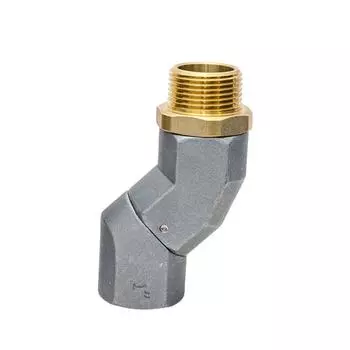 1 топливный шланг поворотный NPT топливный шланг перекачки поворотный на 360 градусов разъем для топливной форсунки 1inch серебряный