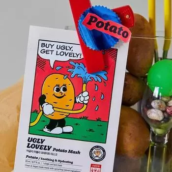 1 Ugly Lovely Moisture Soothing Potato Mask,Korean mask pack