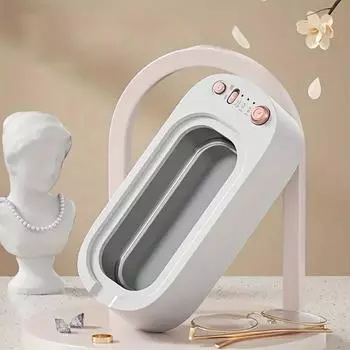 1 ультразвуковой аппарат для чистки очков - высокочастотная вибрация для часов, очков и кисточек для макияжа белый