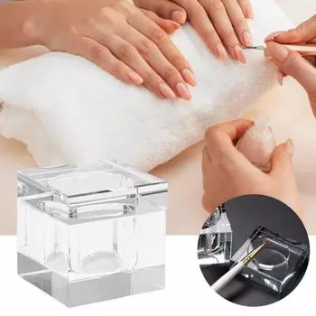 1 унция хрустальных стеклянных чашек Dappen с крышкой для нейл-арта акриловая жидкая пудра розовый