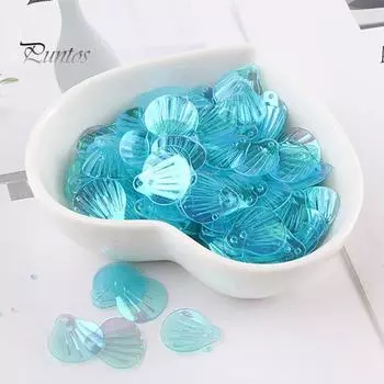 1 упаковка, 10 г, блестки для макияжа глаз «сделай сам», легко снимающиеся, дизайн в виде ракушки, блестки для одежды для лица, свадебные материалы A