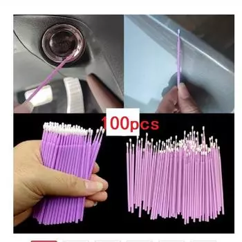 1 упаковка 1,5/2/2,5 мм микро-наконечники для автомобильной краски, одноразовые аппликаторы для подкраски автомобиля, мини-кисточка для подкраски автомобиля