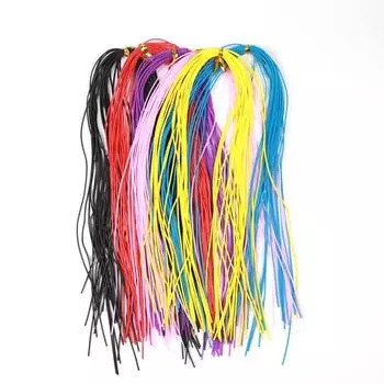 1 упаковка, 1 мм, круглая силиконовая резиновая веревка, привязывающая ножки для приманки для рыбалки, юбки, материал 1mm*36cm жёлтый