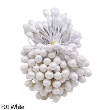 1 упаковка 5 мм искусственные ягоды вишневые тычинки мини искусственные цветы DIY венок свадебный декор для вечеринки принадлежности белый