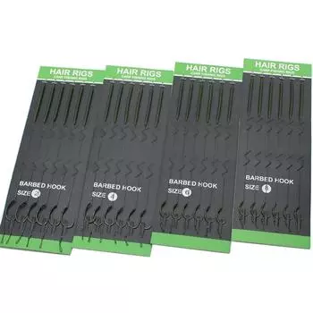 1 упаковка, 6 шт., снасти для ловли карпа, готовые и иглы для наживки, крючок для ловли карпа, размер 2 #4 #6 #8, рыболовные снасти, аксессуары