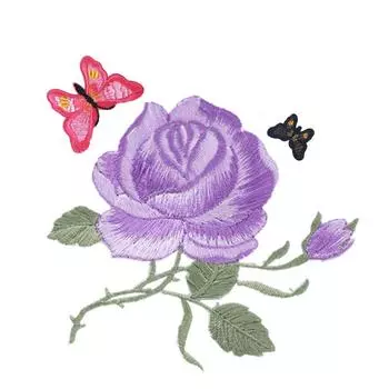 1 упаковка, аппликация в виде розы, нашивка в виде розы, вышивка лотоса, железная нашивка, аппликация, значок, тканевая наклейка, железная нашивка, швейные аксессуары 6