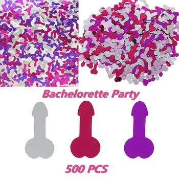 1 упаковка, девичник, курица, ночь, пенис, конфетти, разбрасывает украшения