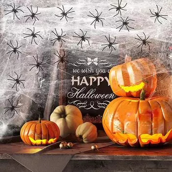 1 упаковка, дом с привидениями, поддельные пауки, товары для дома и улицы, украшения на Хэллоуин