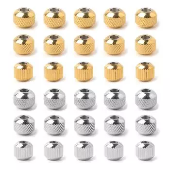 1 упаковка из нержавеющей стали, свободные бусины, винтовая сетка, косая прямая линия, трубчатая форма, бусины для изготовления ювелирных изделий, аксессуары для браслетов своими руками 1 pack